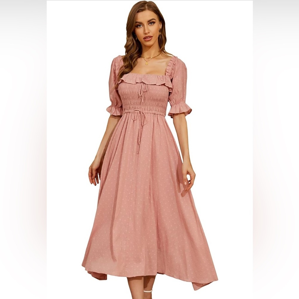 Midi Pink Dress NWT - Picture 5 of 6